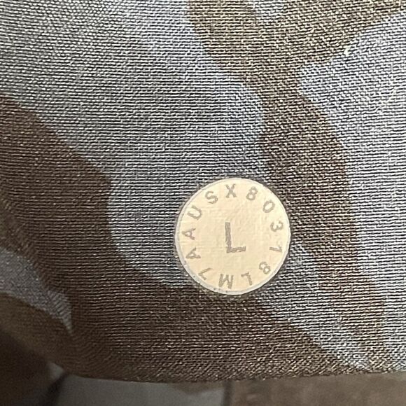 Lululemon THE 9” Shorts Mens L Gray Camo Gym Stretch Performance Pickleball - Picture 3 of 9